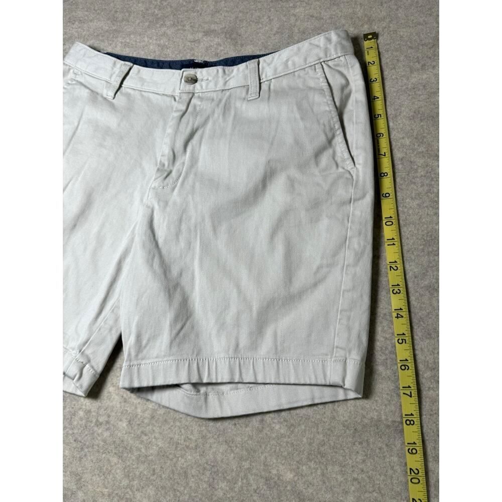 Nautica Men's Chino Shorts Light Khaki Stretch Flat Front 33W Casual Golf - Picture 5 of 10